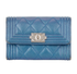 Chanel Iridescent Boy Flap Card Holder, front view